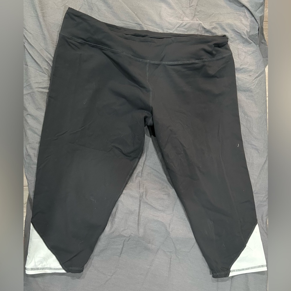 Black Capri with White Accents